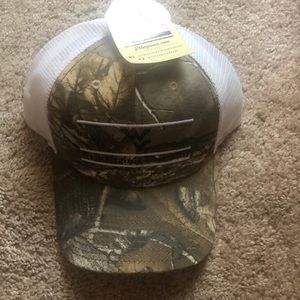 The Game , WVU Mountaineers Camp truckers cap , adjustable SnapBack , Camo/White